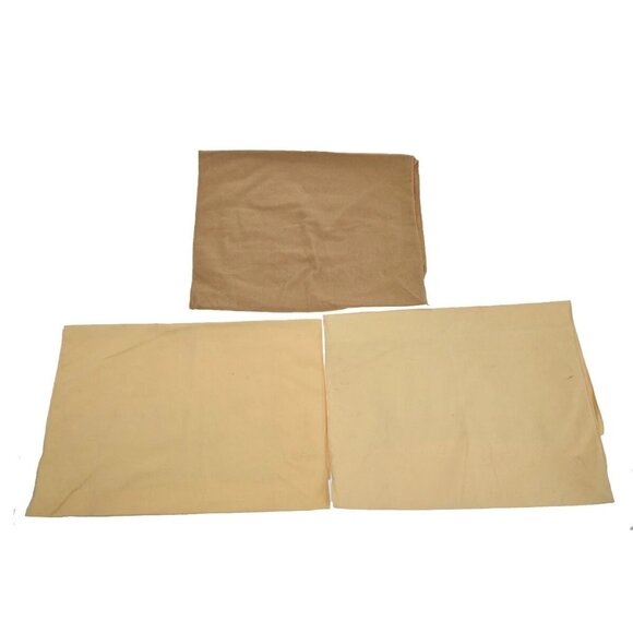 LOUIS VUITTON Logo 10 Set Dust Bag Drawstring Canvas Cotton Beige Brown - Picture 16 of 16